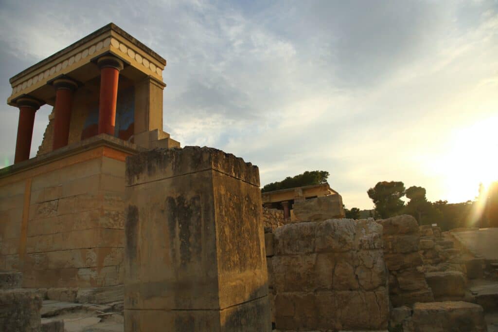 Knossos palace archaeological site Crete Greece